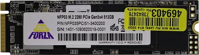 Накопитель SSD 512 Gb M.2 2280 M Neo Forza NFP035PCI51-3400200 3D TLC