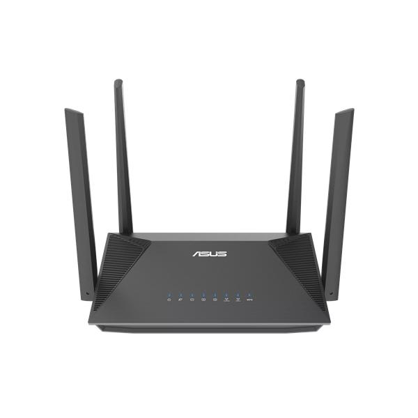 Wi-Fi роутер ASUS RT-AX52,  Wi-Fi 6,  AX1800,  2.4/5ГГц, 3 LAN,  черный