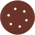 Круг шлифовальный на липучке, по дереву и металлу (6 отверстий, 150 мм, P60, 5 шт.) ELITECH 1820.098800