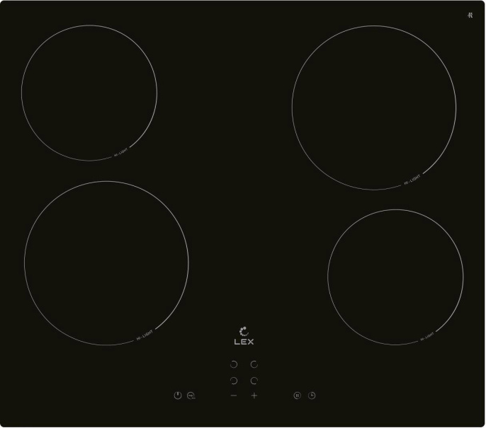 Варочная поверхность Lex EVH 640A BL черный