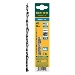 Полотно спиральное 6 шт. 130 мм; 14 зубьев/см для лобзиков KRAFTOOL 15344-03