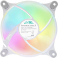 Вентилятор GMNG GG-CF120ARGB4-PWMWH 120мм, 4-pin, 2000об/мин, 11 - 26 дБ, ARGB, белый, Ret