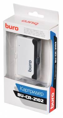 Картридер внешний Buro BU-CR-2102, белый