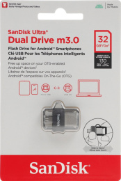 USB накопитель SanDisk Ultra Dual Drive m3.0 32GB 130MB/s SDDD3-032G-G46
