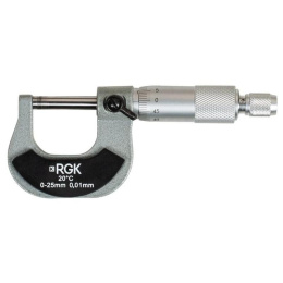 Микрометр RGK MCM-25,  25 мм,  с поверкой,  разм.шага:0.01мм [755818]