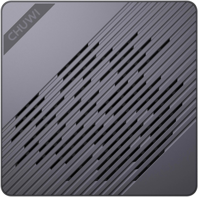 ПК Мини Chuwi AuBox Ryzen AI 9 365 2 32Gb SSD1Tb Radeon 880M Windows 11 Pro 2x2.5GbitEth WiFi BT 120W серебристый/черный (17131075)