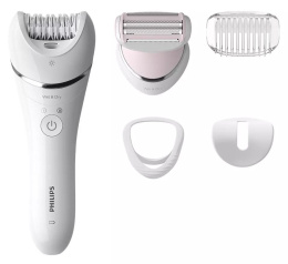 Philips эпилятор Series 8000 BRE710/00 Цвет: белый (вилка РФ)