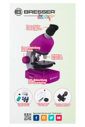 Микроскоп Bresser Junior 40x-640x, фиолетовый