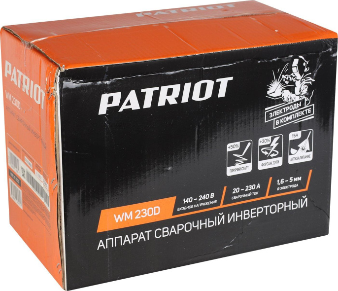 Сварочный аппарат Patriot WM230D,  инвертор [605302290]