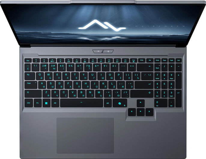 Ноутбук Maibenben X16C-i54455 Core i5 14450HX 16Gb SSD512Gb NVIDIA GeForce RTX5050 8Gb 16" IPS FHD+ (1920x1200) Windows 11 Home grey WiFi BT Cam 5200mAh (X16C-I544550F44HG4E10)