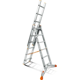 Трехсекционная лестница Эйфель Ювелир 3х6