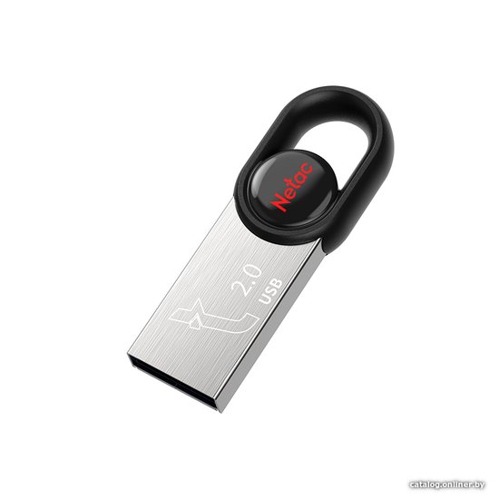 Флеш Диск Netac 16GB UM2 NT03UM2N-016G-20BK USB2.0 серебристый/черный