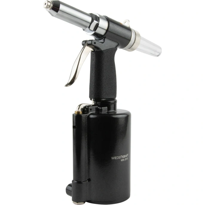 Пневмогидравлический заклепочник WIEDERKRAFT 2.4, 3.2, 4.0, 4.8, 6.4 мм, усилие 14000 Н WDK-28110