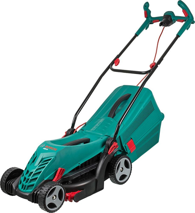 Газонокосилка электрическая Bosch UniversalRotak 34-405,  34см, несамоходная [06008a6401]