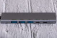USB концентратор CABLETIME HB01G (CT-HBP1-AG6) 6-в-1 с HDMI, 100W PD для MacBook Pro/Air - Gray