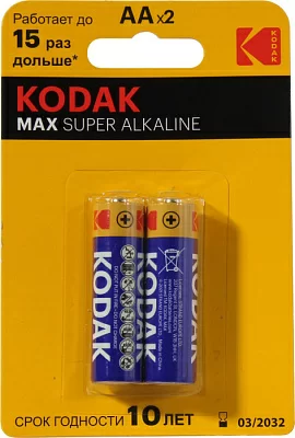 Элемент питания Kodak MAX CAT30952829-RU1 (LR6 Size AA 1.5V alkaline) уп.2 шт