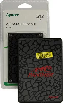 Накопитель SSD 512 Gb SATA 6Gb/s Apacer AS350 Panther AP512GAS350-1 2.5" 3D TLC