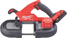 Ленточная пила Milwaukee M18 FBS85-202C 4933471497 питание: аккумулятор 18 В , скорость движения пильного полотна: 165 м/мин, глубина пропила металл : 85 мм, длина пильного полотна: 898.52 мм, 2 аккумуляторных блока M18 B2, зарядное устройство M12-18