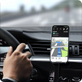 Автомобильное беспроводное зарядное устройство Satechi Qi2 Wireless Car Charger 15W. Цвет: серый космос