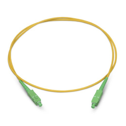 Оптический патч-корд simplex SC-SC 9/125 SM Cabeus FOP(s)-9-SC/APC-SC/APC-2m 2 метра желтый LSZH