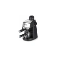 Кофеварка Centek Steel/Black эспрессо, капучинатор, 800Вт, 240мл, 3.5 Бар CT-1160