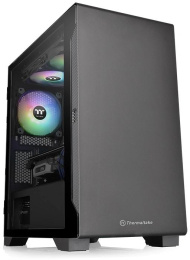 Корпус Thermaltake S100 TG черный без БП mATX 11x120mm 7x140mm 2xUSB3.0 audio bott PSU (CA-1Q9-00S1WN-00)