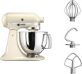 Миксер KitchenAid настольный с откидным блоком Artisan 4.8 л, кремовый 5KSM125EAC
