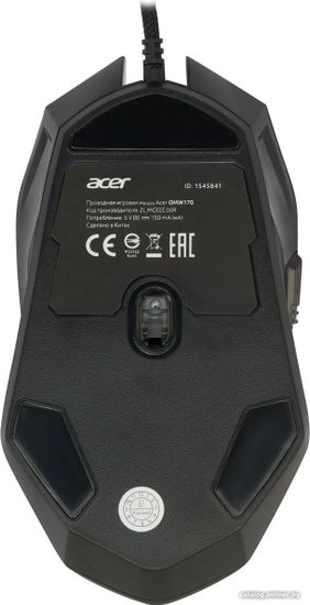 Мышь Acer OMW170 черный оптическая 3200dpi USB 6but ZL.MCEEE.00R