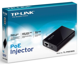 Инжектор PoE TP-LINK POE150S 10/100/1000BASE-T 48В DC