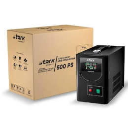 ИБП STARK SC 500 PS 500ВА/400Вт {Line-Interactive, Напольный, 154-264В, 2хЕВРО, Чистый синус, БЕЗ АКБ - внешние батареи 1 шт от 26Ач до 160 Ач}
