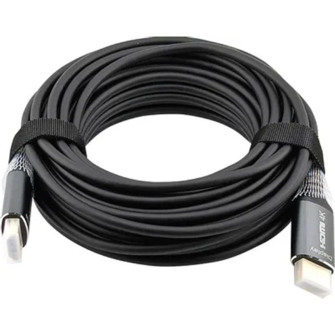 Кабель аудио-видео Cactus CS-HDMI-AOC-2-20,  HDMI (m) -  HDMI (m),  ver 2.0,  20м, GOLD,  черный