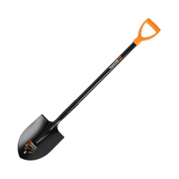 Штыковая лопата с изогнутой тулей, металлический черенок Вихрь [73/7/1/7]