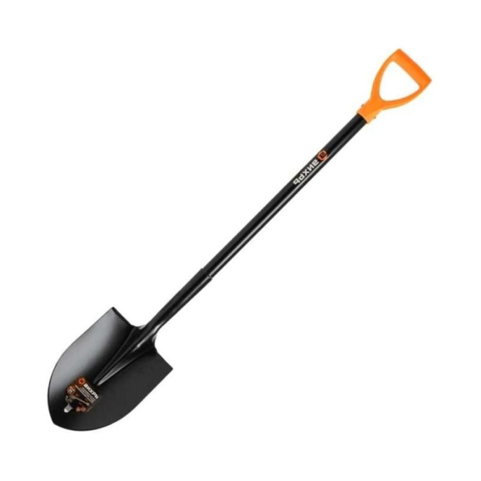 Штыковая лопата с изогнутой тулей, металлический черенок Вихрь [73/7/1/7]