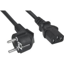 Cabeus PC-186-VDE-0.6M Кабель питания компьютера (Schuko+C13) (3x0.75), 0,6м