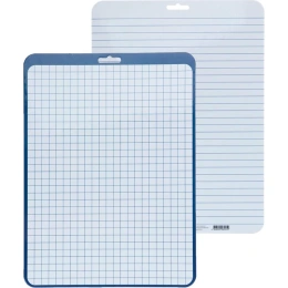 Двусторонняя маркерная доска Calligrata A4, клетка/линейка, синяя Д4_01 4235661