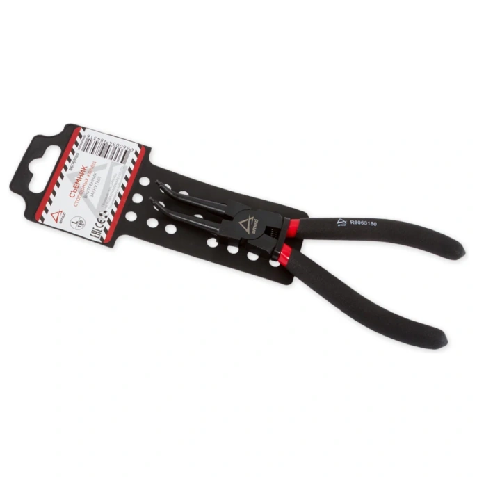 Съемник внутренних стопорных колец ARNEZI 180 мм, загнутый R6063180