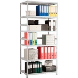 Стеллаж ПРАКТИК MS металл, 1850x1000x400мм серый [s24199154402]