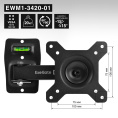 Кронштейн для TV/монитора 13"-34" настенный ExeGate EWM1-3420-01 VESA 75x75, 100x100, макс.нагрузка 20 кг, наклон -8°/+8°, поворот -90°/+90°, расстояние до стены 65-190мм, цвет черный EX297367RUS