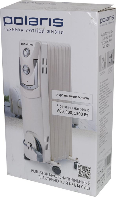 Радиатор масляный Polaris PRE M 0715 1500Вт черный