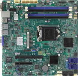 Мат. плата SuperMicro X10SL7-F RTL LGA1150 C222 PCI-E SVGA 2xGbLAN SAS/SATA RAID MicroATX 4DDR3