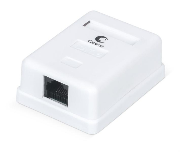 Компьютерная розетка RJ-45 Cabeus WS-8P8C-Cat.6-1 одинарная