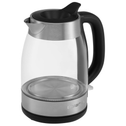 Чайник электрический Polaris PWK 1817CGL, 1.8л, Металл/стекло/пластик