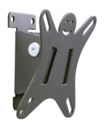 Кронштейн для телевизора Holder LCDS-5002, 10-26", настенный, наклон,  металлик [lcds-5002 metallic]