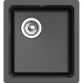 Кухонная мойка RIVELATO RIVELATO Мойка BERKANA 35 1-чаш 415*455, монтаж: универсальный, материал: кварц, цвет черный BK-35 nero