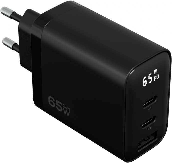 Сетевое зар./устр. Magssory ACH009 65W (PD3.0+PPS+QC4+AFC+FCP+SCP) универсальное черный