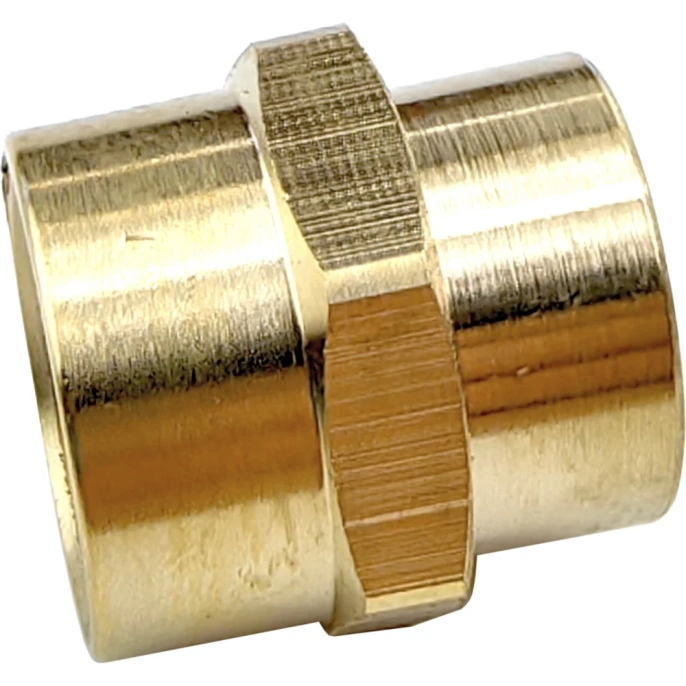 Муфта Профитт латунная переходная пневмо 1/2" ВР х 3/8" ВР 9276010