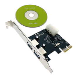 Espada Контроллер PCI-E, USB3.0 2 порта , чип ASM1042, модель EU30A2 46048