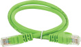 Патч-корд RJ45 UTP 5e ITK PC02-C5EUL-1M LSZH зеленый 1 метр
