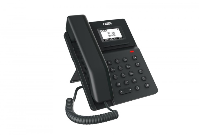 SIP телефон Fanvil V50G, 2 SIP-акк., 2,3", 132x64 Ч/Б экран, POE, БП в комп., 2x1 Gbps Замена X301G