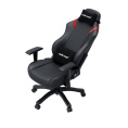 Кресло игровое Anda Seat Luna series цвет черный с красными вставками, размер L 110кг , материал ПВХ модель AD18